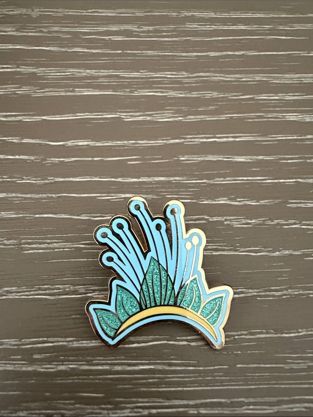 Blue & Teal Decorative Enamel Pin